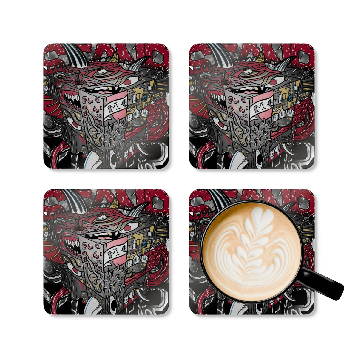 "Understand Your Demons" - 4 Coaster Set
