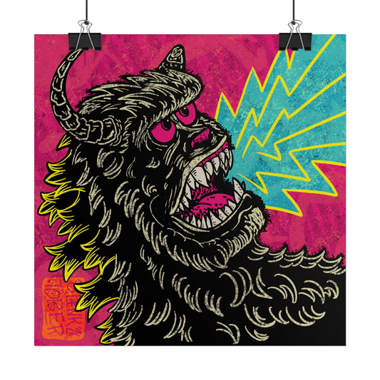"KAIJU KREEP" - Rolled Poster Print (Square) (Matte/Glossy/Satin)