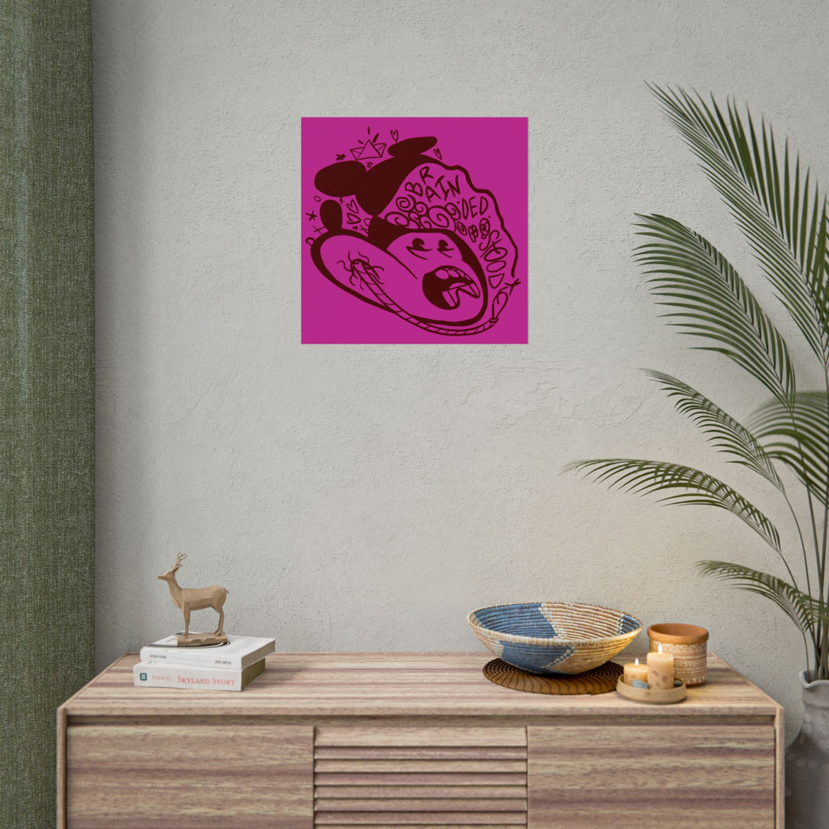 "ICKY MICKEY" - Rolled Poster Print (Square) (Matte/Glossy/Satin)