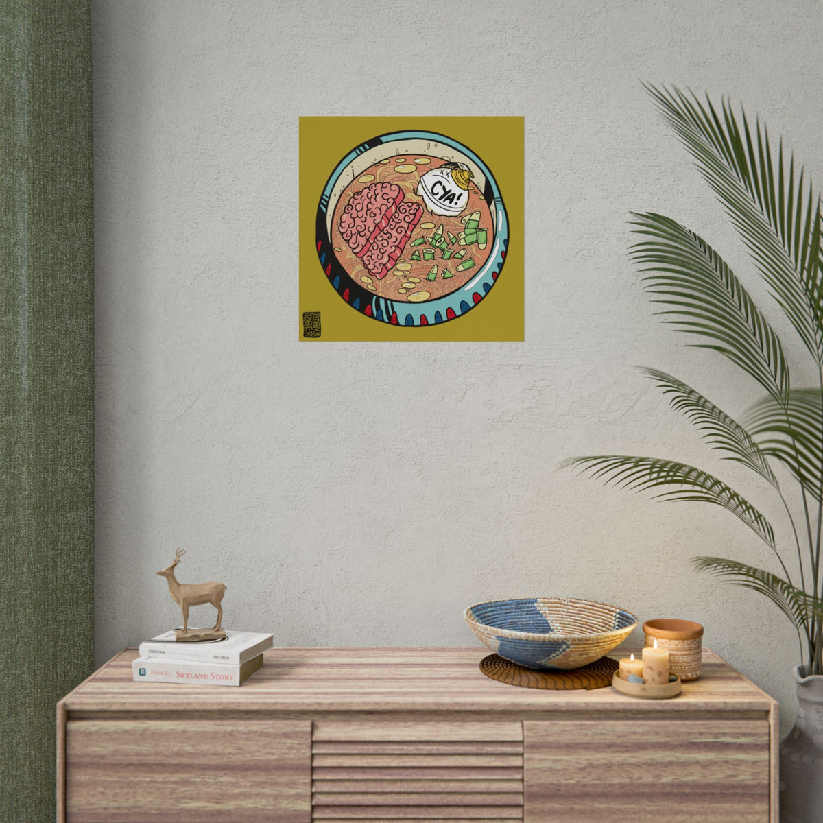"FOOD FOE" - Rolled Poster Print (Square) (Matte/Glossy/Satin)