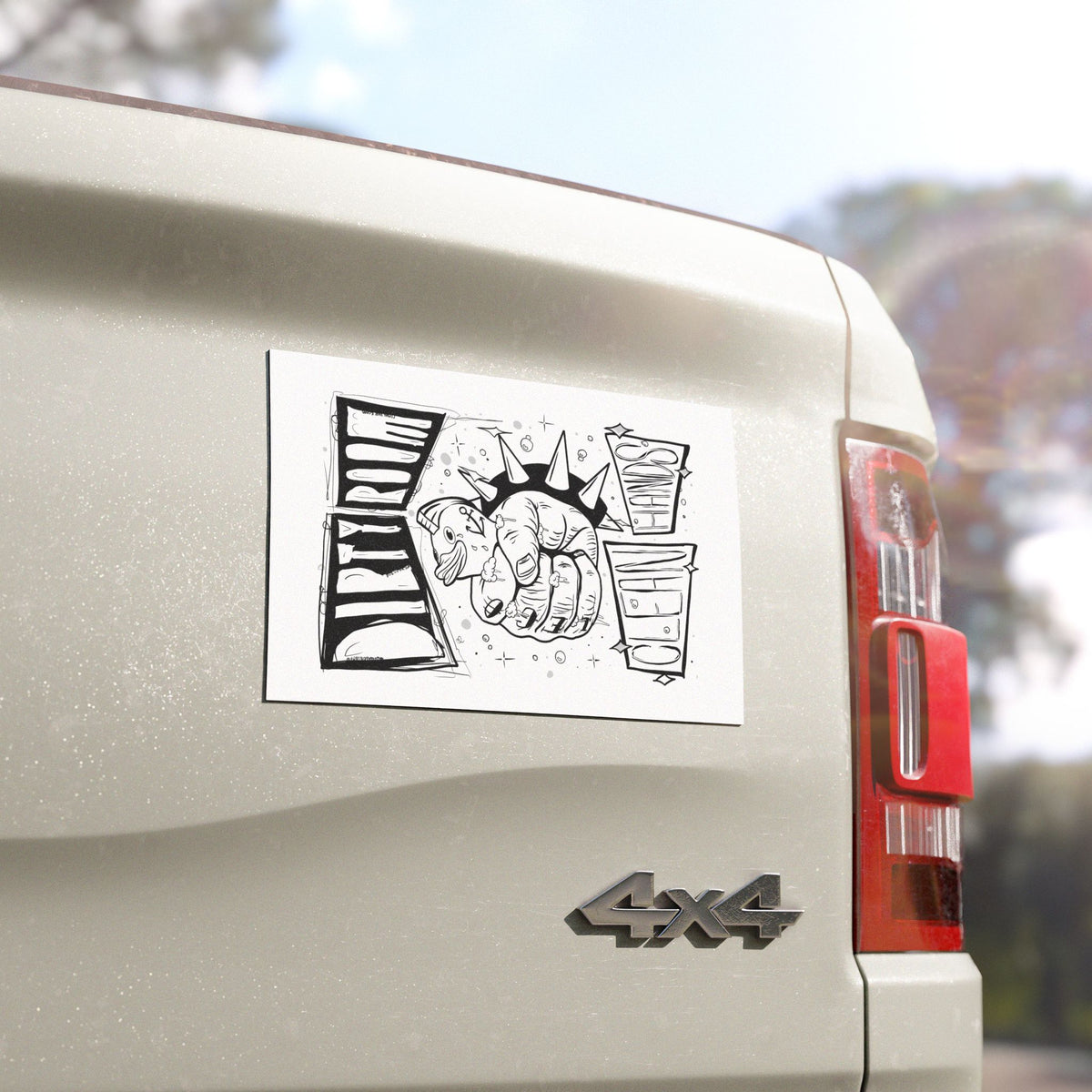 Car Magnet — Rubber Ducky Illustration Magnet