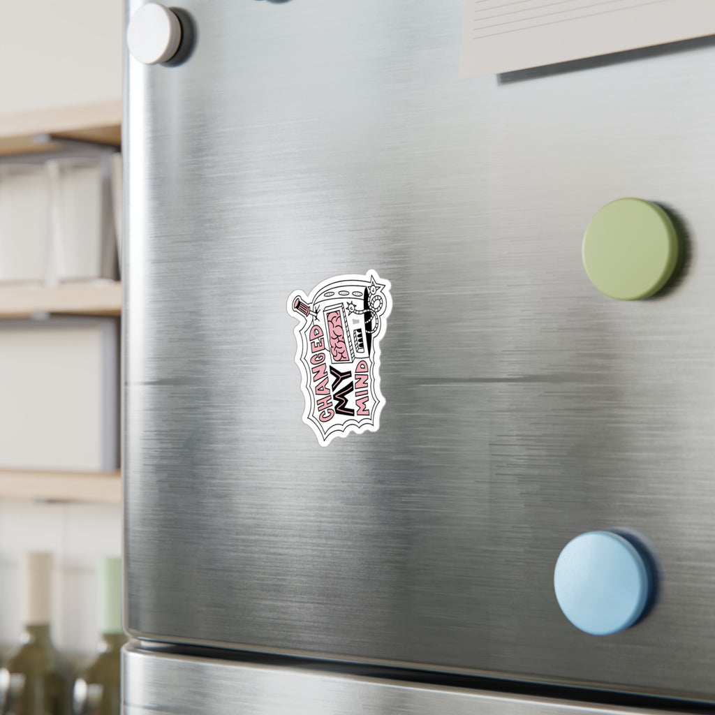 Changed My Mind Robot Sticker — Kiss-Cut Vinyl Decal