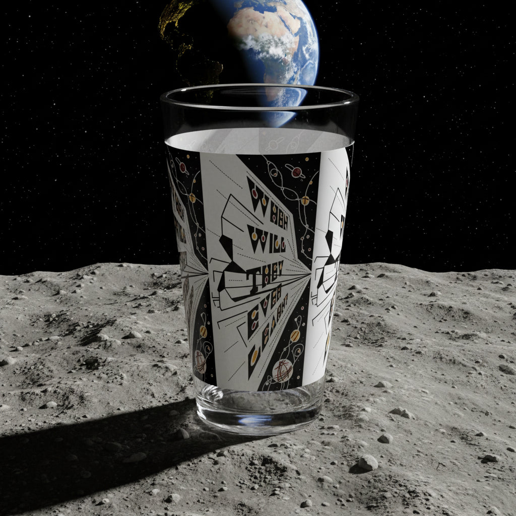 16oz  Pint Glass- "When Will They Ever Learn"