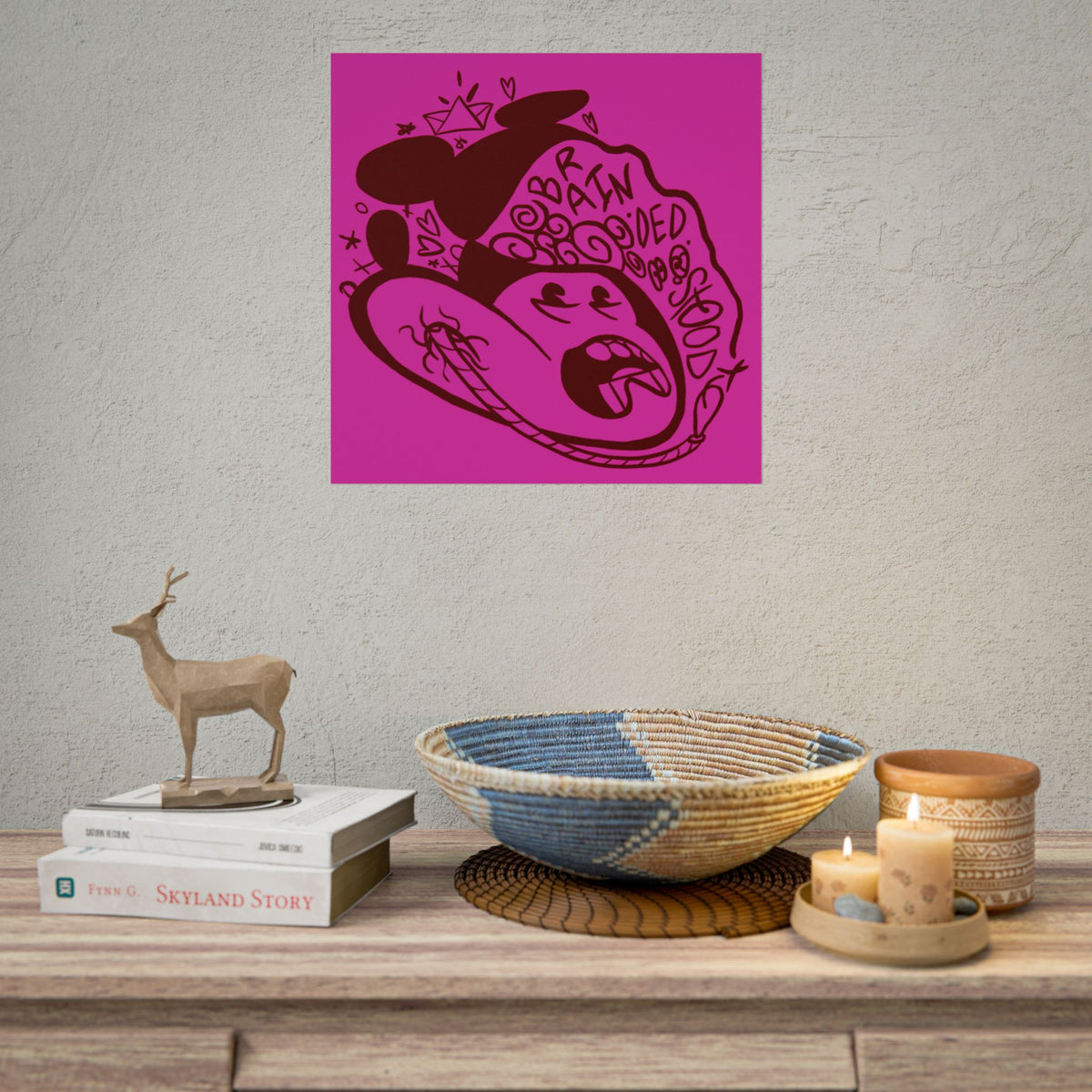 "ICKY MICKEY" - Rolled Poster Print (Square) (Matte/Glossy/Satin)