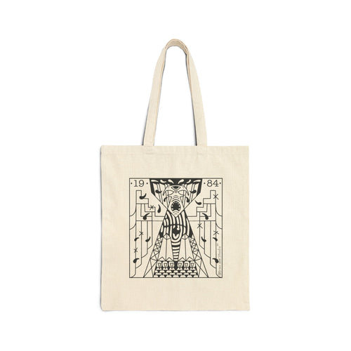 1984 Cotton Canvas Tote Bag — Dystopian Novel Quote Tote