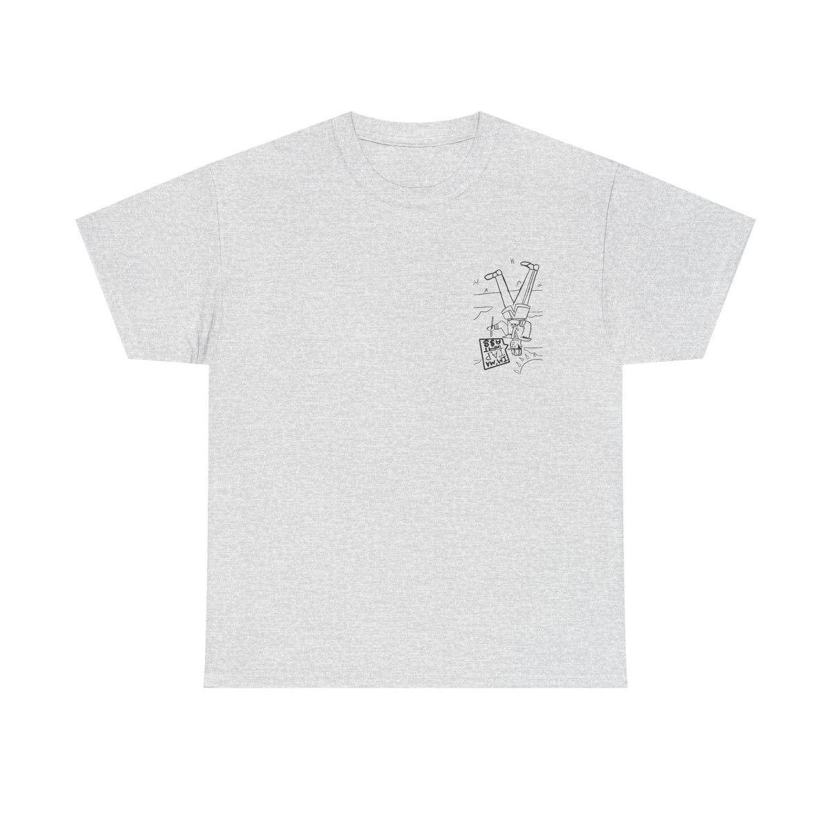 Protester Line Art Tee — Minimalist March Graphic T-Shirt