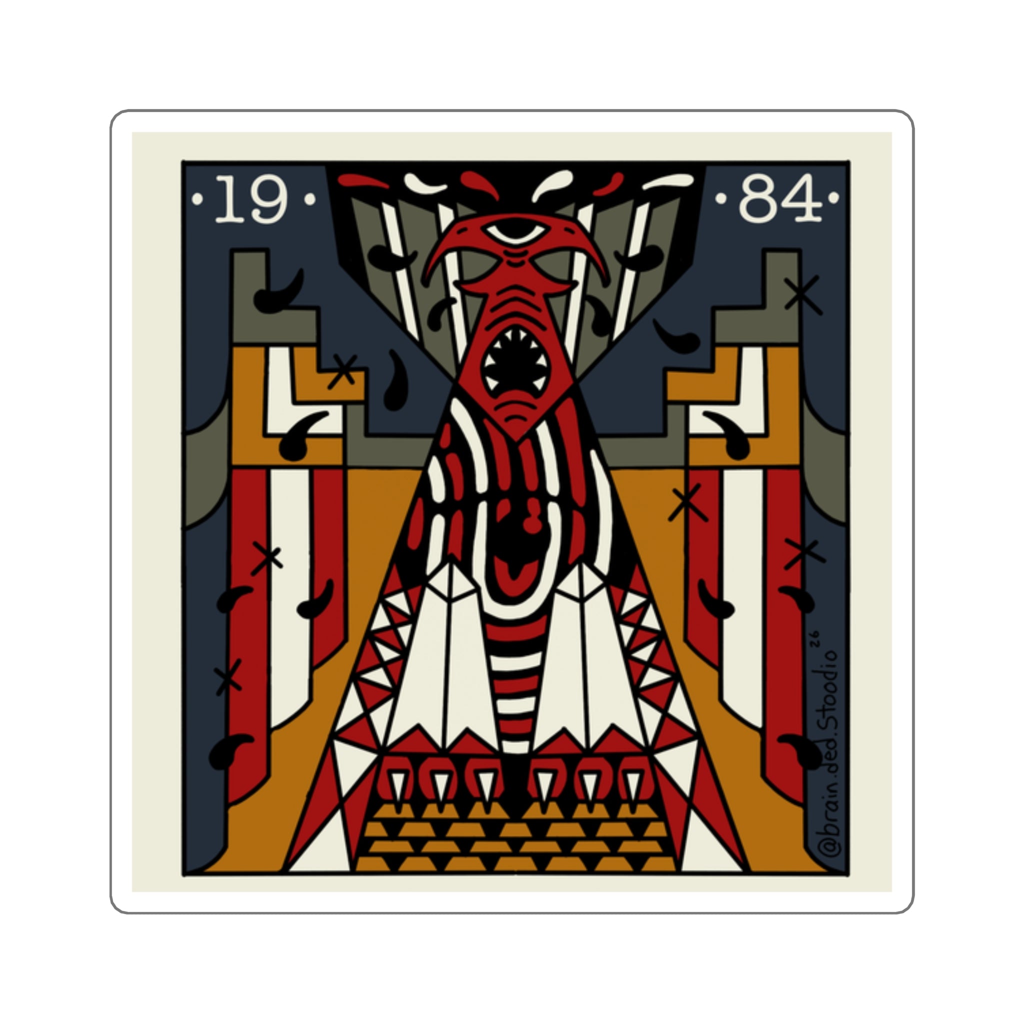 1984 Sticker - Colored Version