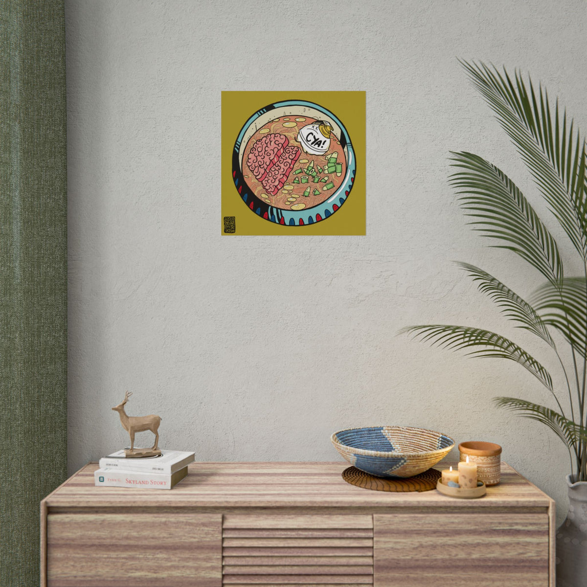 "FOOD FOE" - Rolled Poster Print (Square) (Matte/Glossy/Satin)
