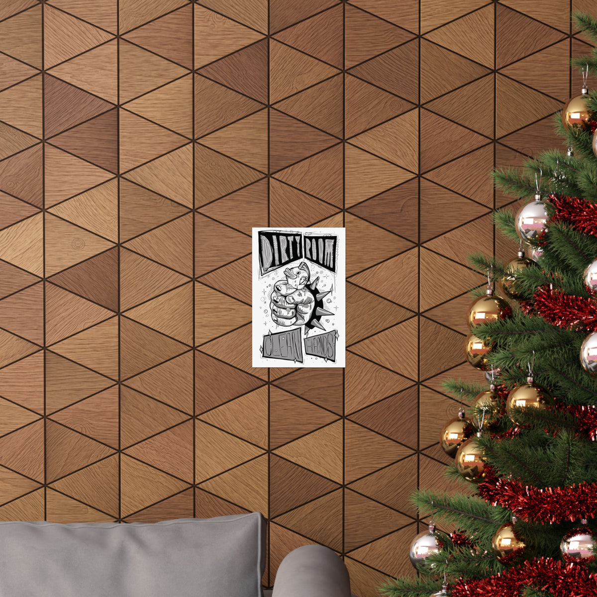 Monochrome Rubber Ducky Poster — Matte Vertical Art Print