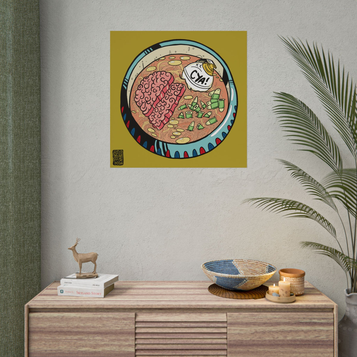 "FOOD FOE" - Rolled Poster Print (Square) (Matte/Glossy/Satin)