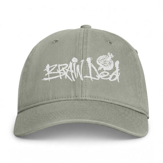 "Brain Ded Heartless Logo" - Hat (White)