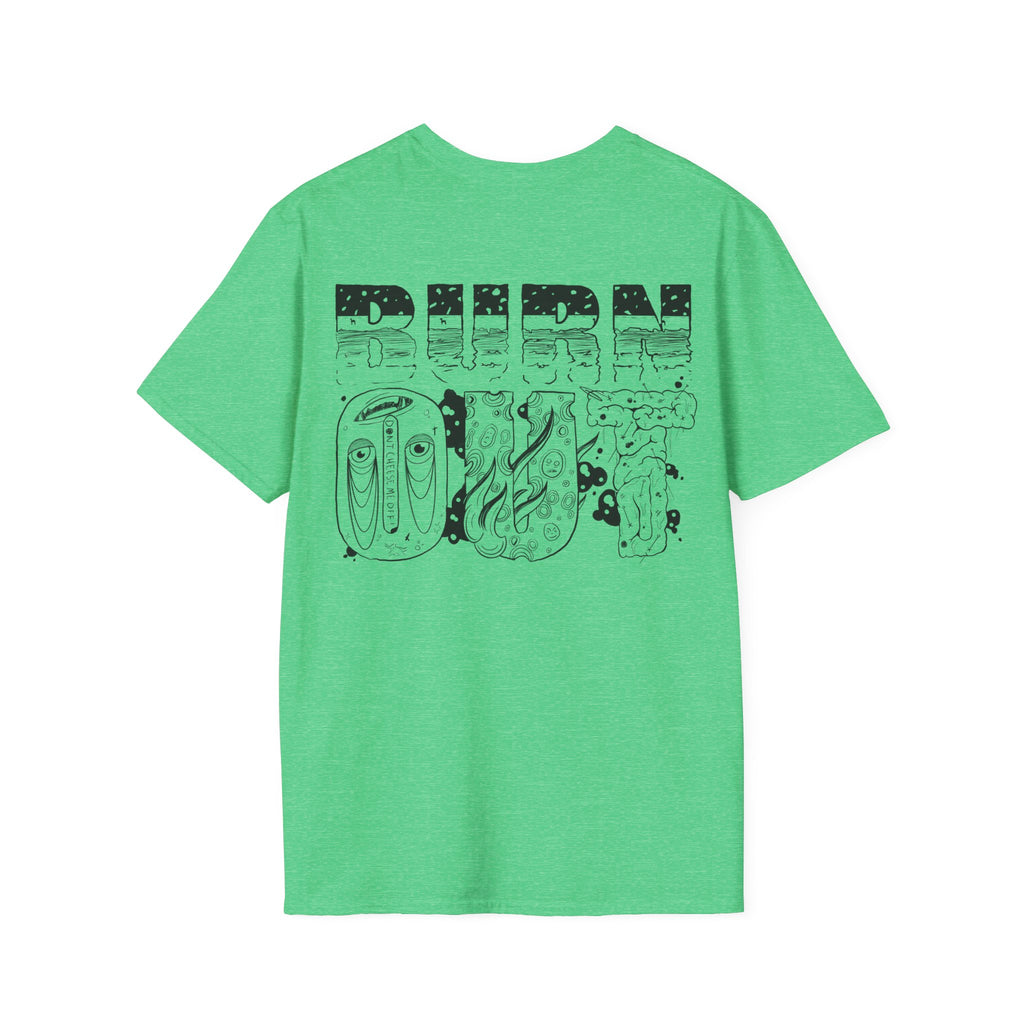 Burn Out Graphic T-Shirt — 'Burn Out' Back Design