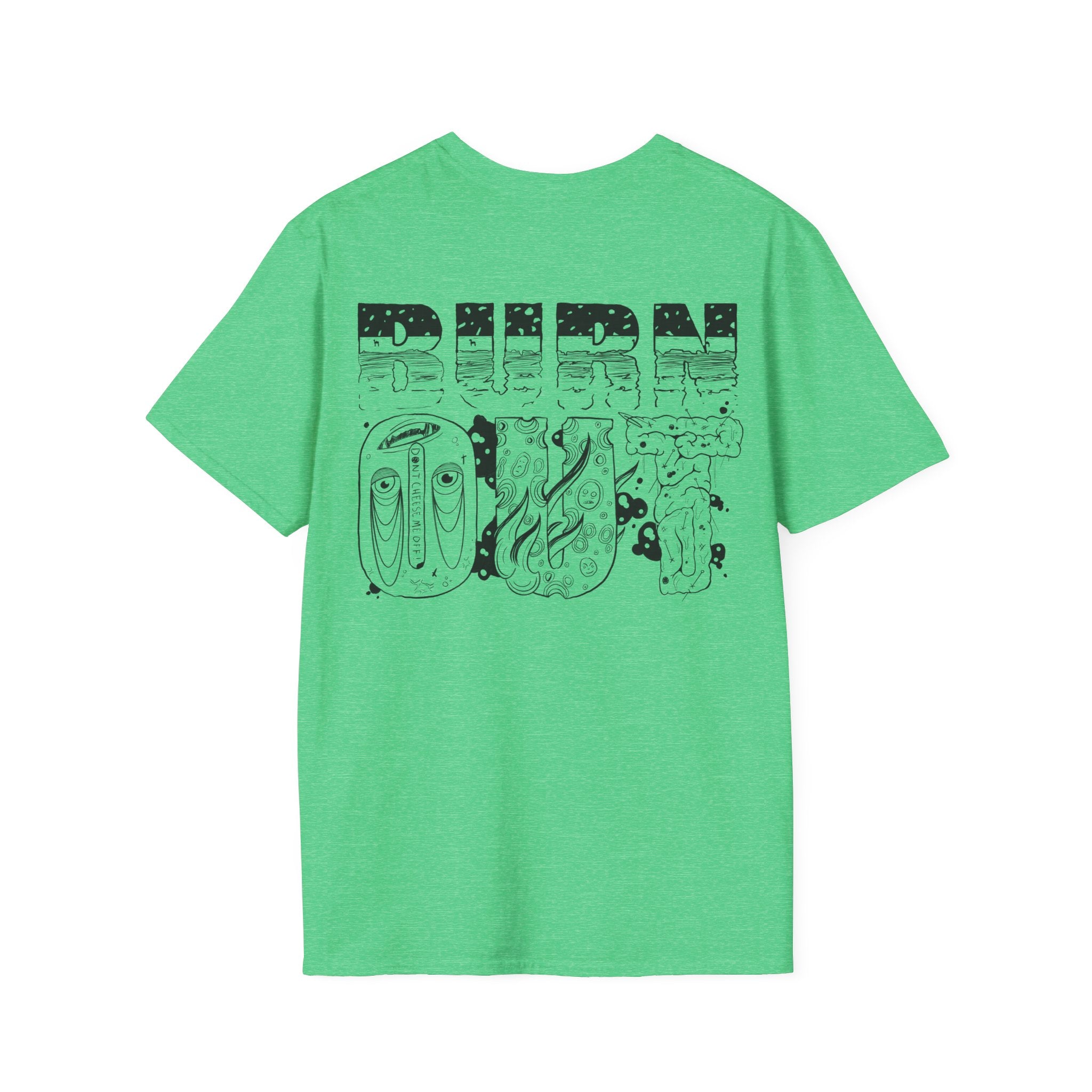 Burn Out Graphic T-Shirt — 'Burn Out' Back Design