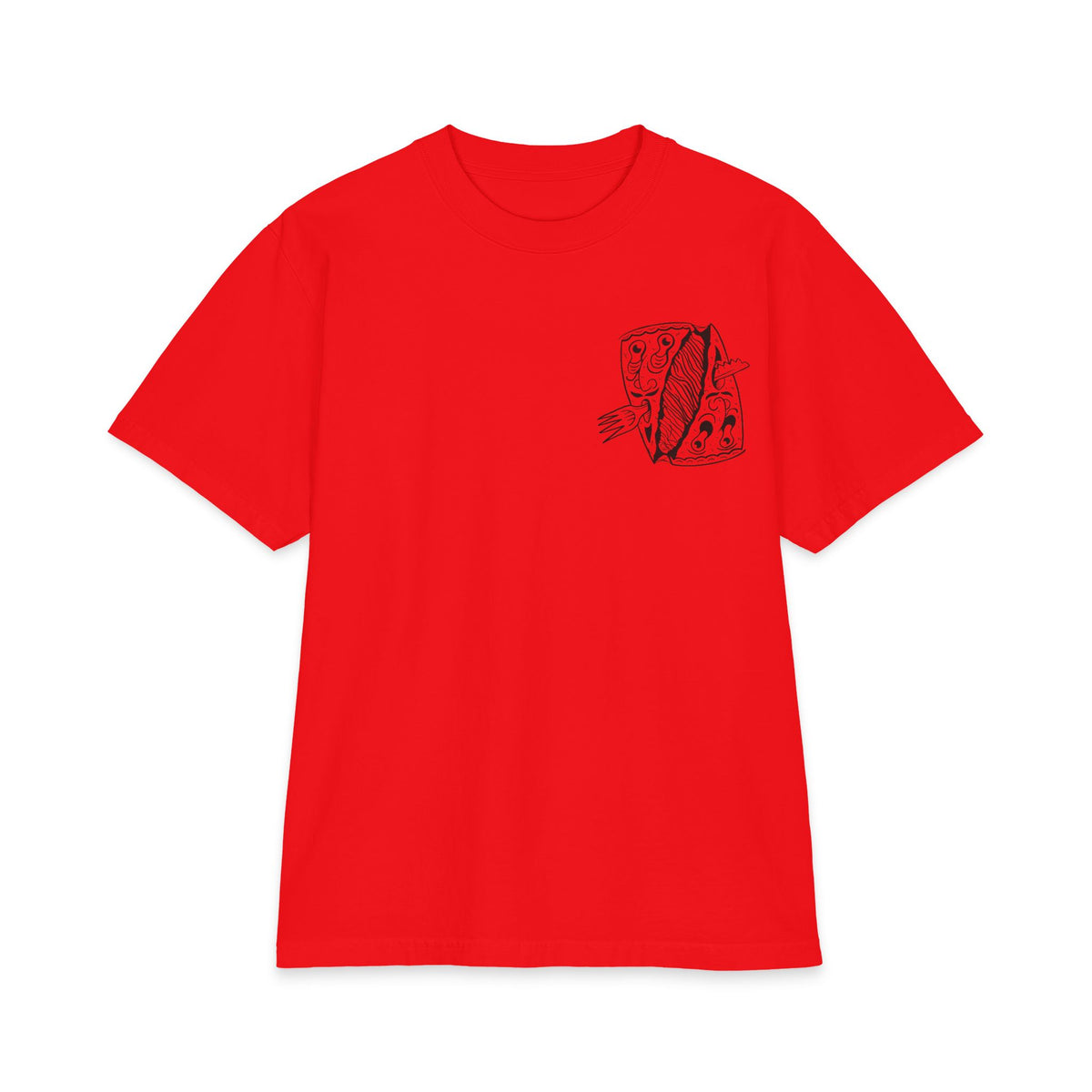 "PIZZA FACE" - Graphic Tee (Back Print) (Shaka)