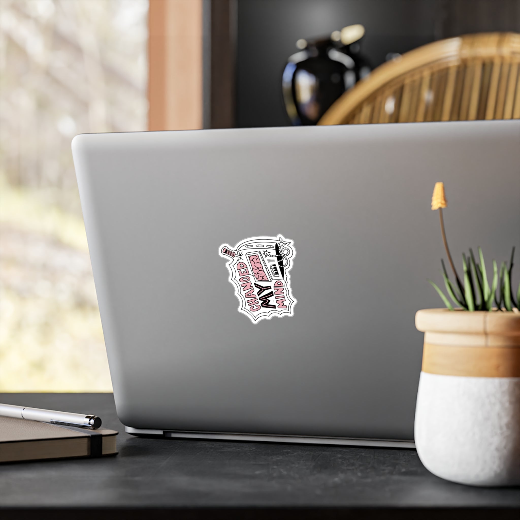Changed My Mind Robot Sticker — Kiss-Cut Vinyl Decal