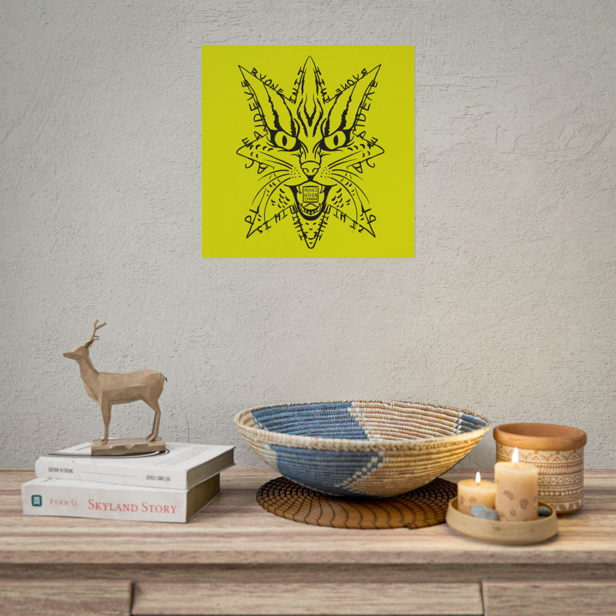 "I hate this place and everyone in it." - Rolled Poster Print (Square) (Matte/Glossy/Satin)