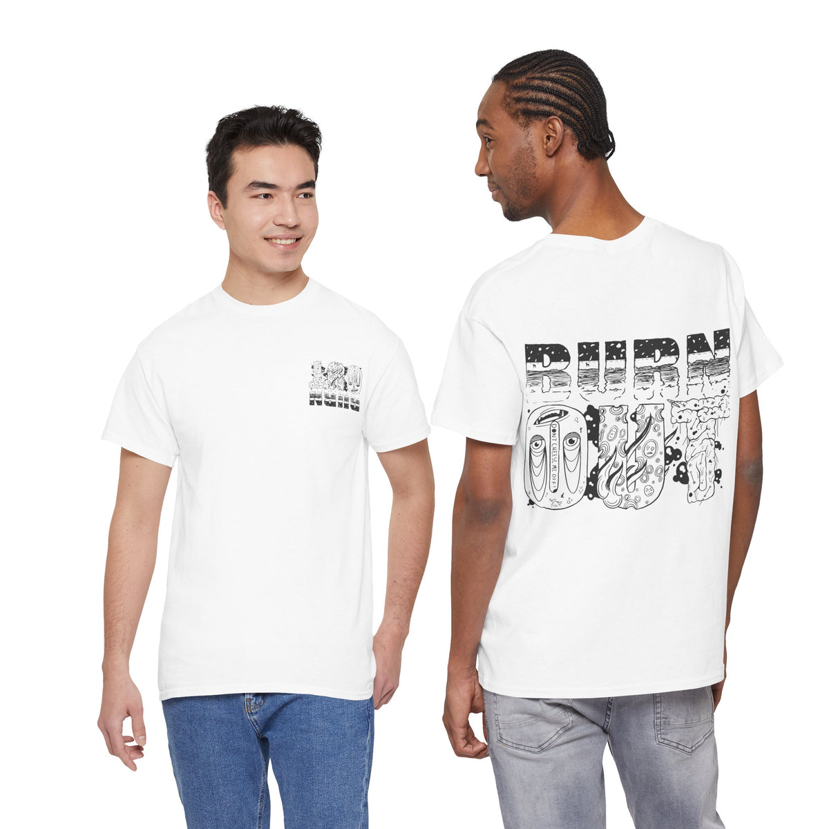 "Burn Out" - Graphic Tee (Back Print w/ F.T.W.) (Gildan 5K)