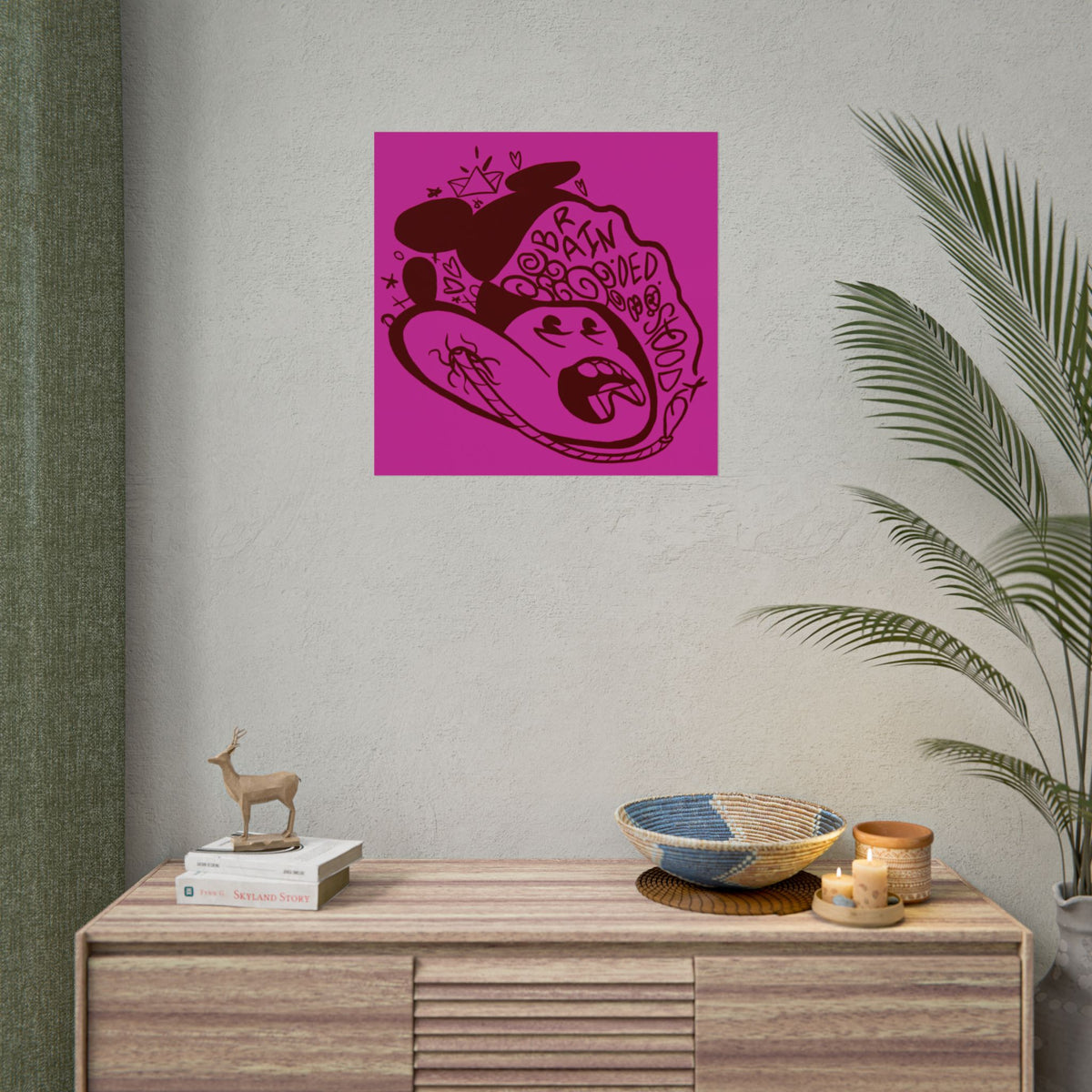 "ICKY MICKEY" - Rolled Poster Print (Square) (Matte/Glossy/Satin)