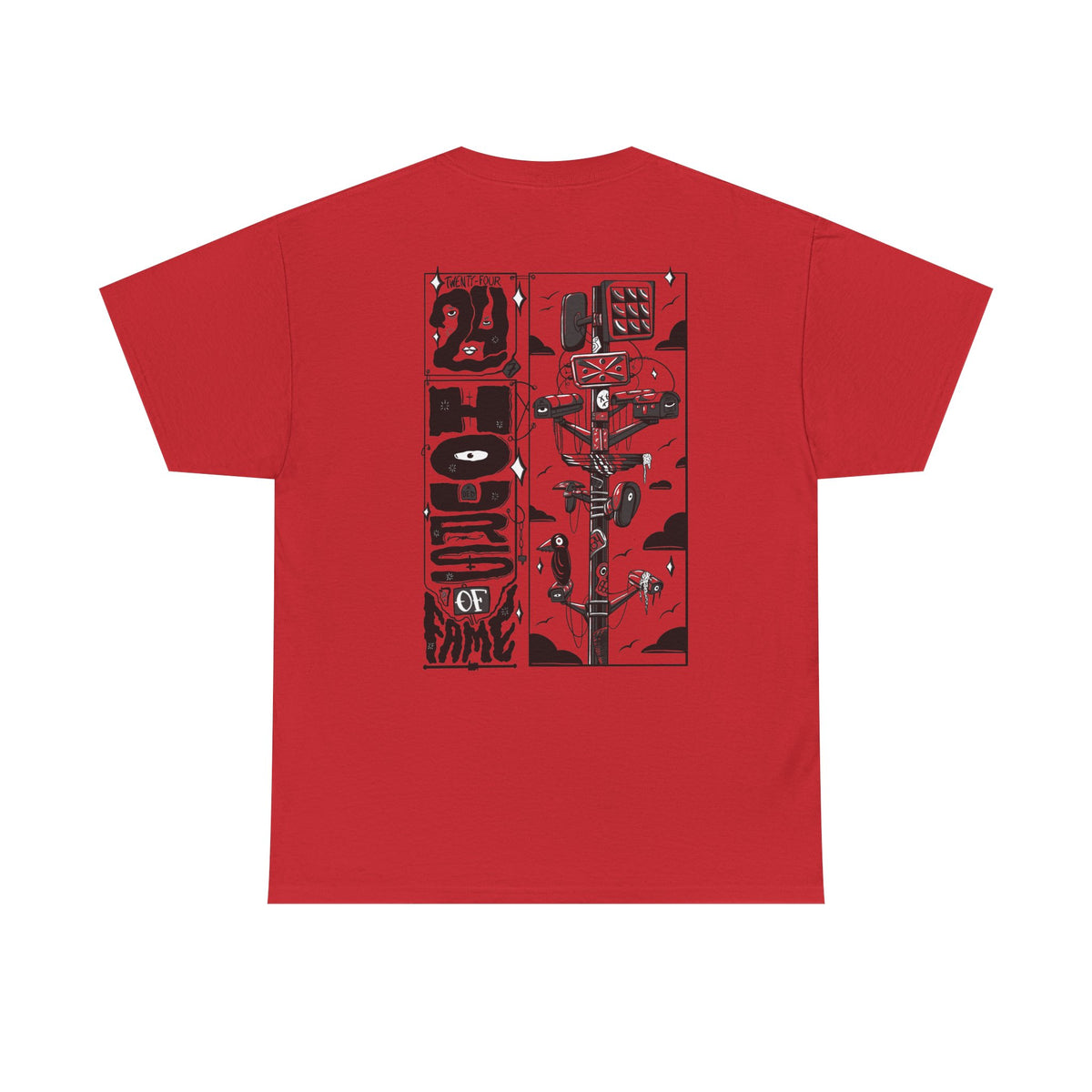 "24 Hours of Fame" - Graphic Tee (Back Print w/ F.T.W.) (Gildan 5K)