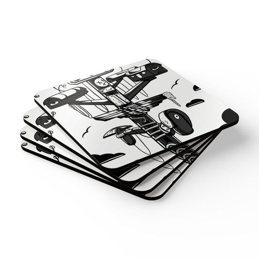 "24 Hours of Fame" - 4 Coaster Set