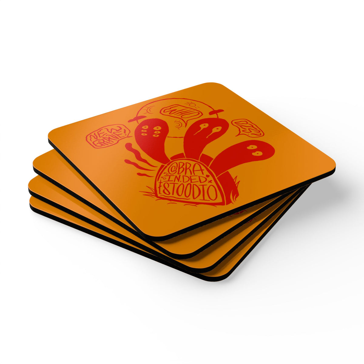 "New Grave Who Dis?" - 4 Coaster Set