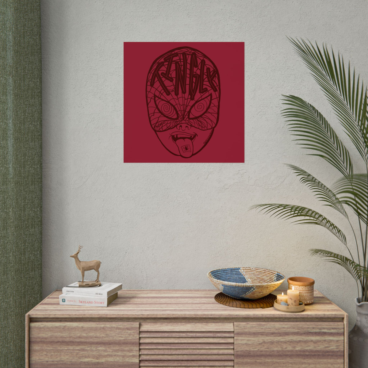 "TINGLY" - Rolled Poster Print (Square) (Matte/Glossy/Satin)