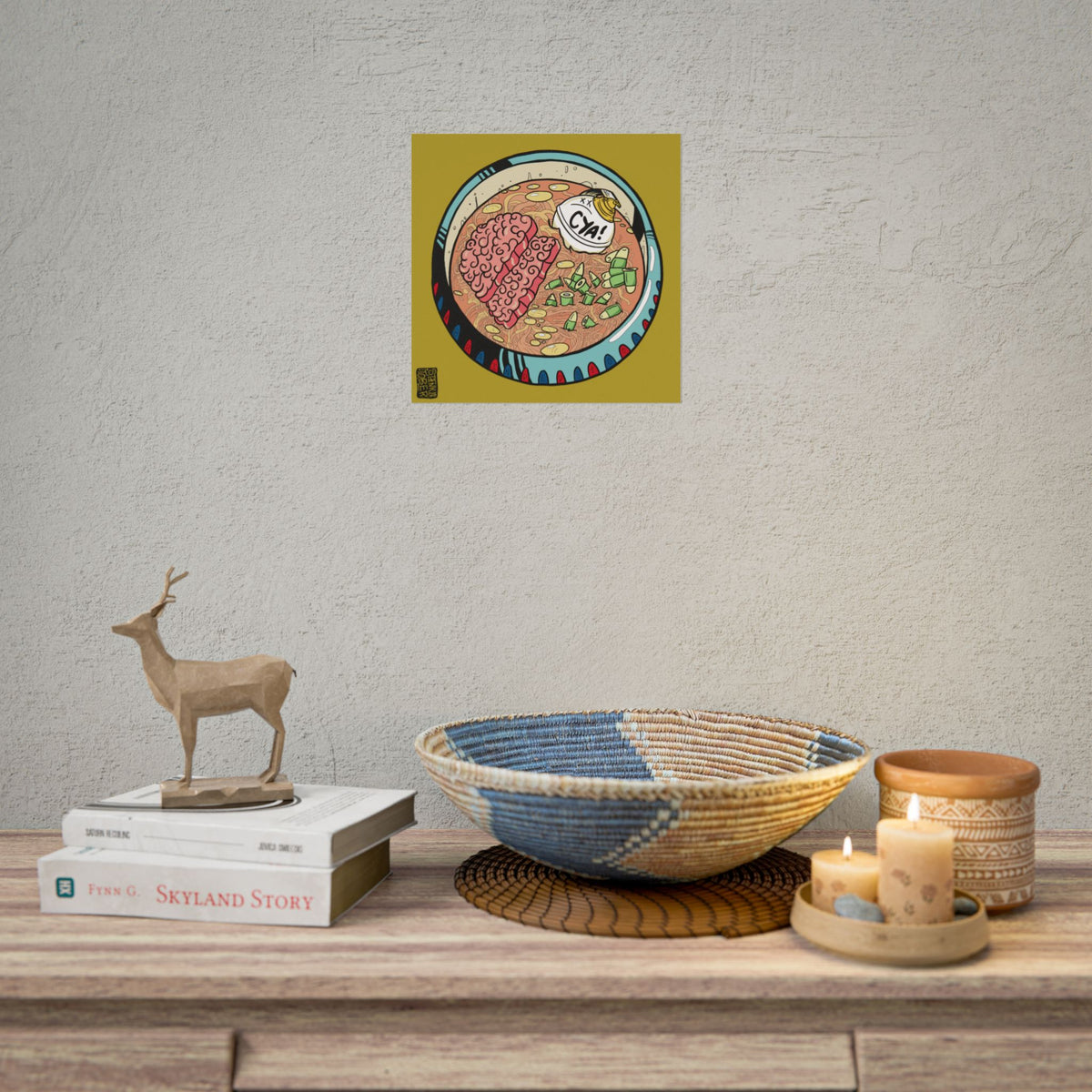 "FOOD FOE" - Rolled Poster Print (Square) (Matte/Glossy/Satin)