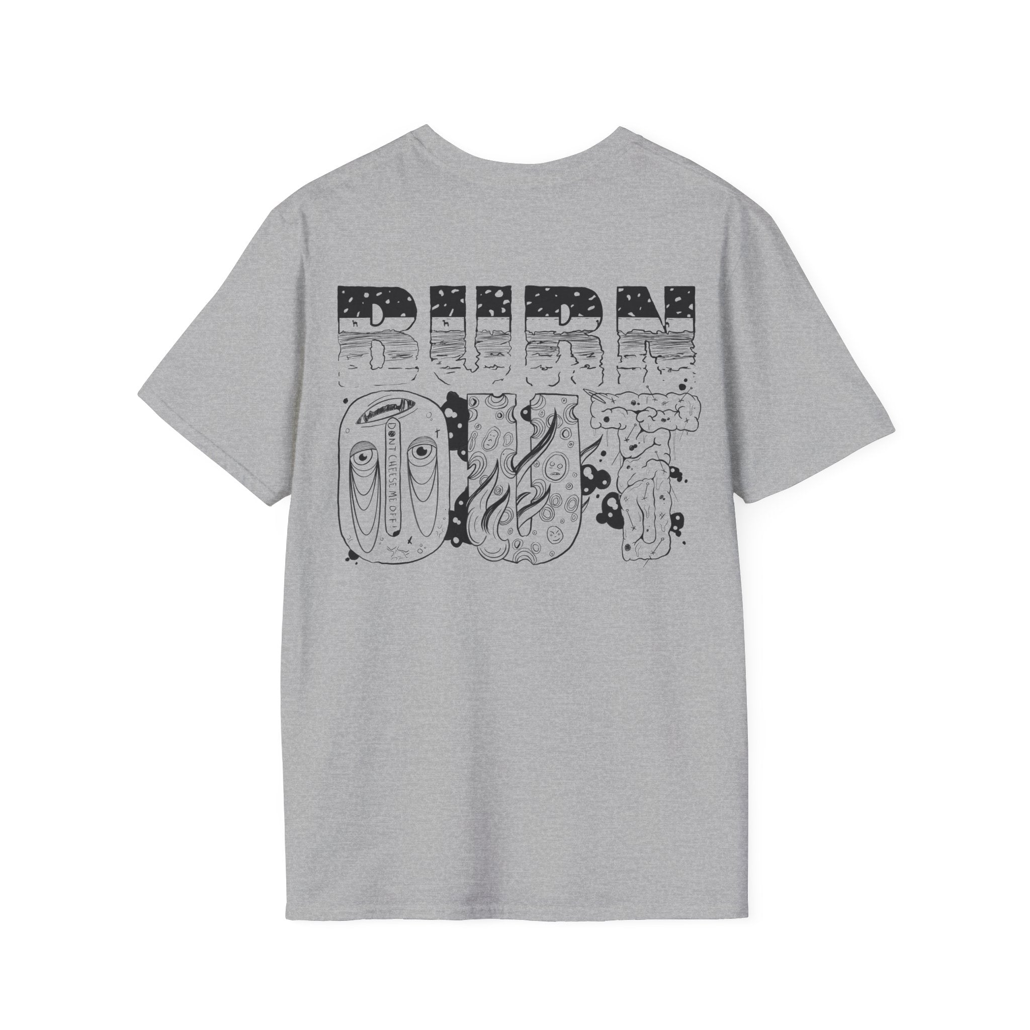 Burn Out Graphic T-Shirt — 'Burn Out' Back Design