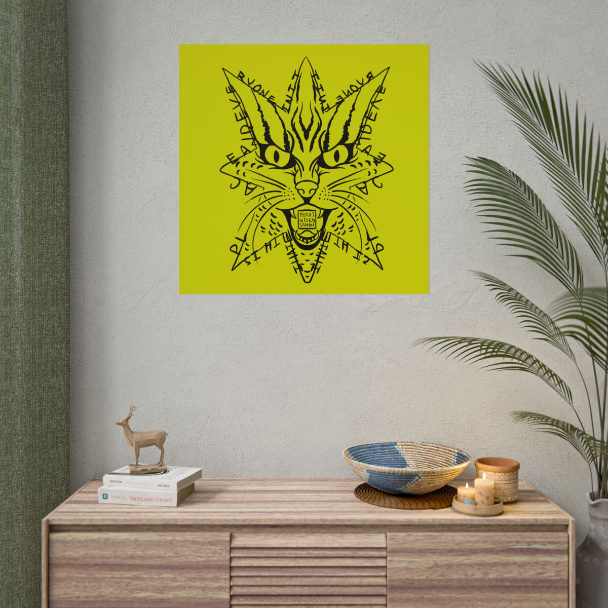 "I hate this place and everyone in it." - Rolled Poster Print (Square) (Matte/Glossy/Satin)