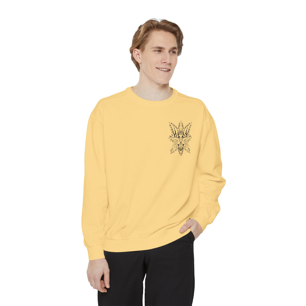"I hate this place and everyone in it." - Graphic Crewneck