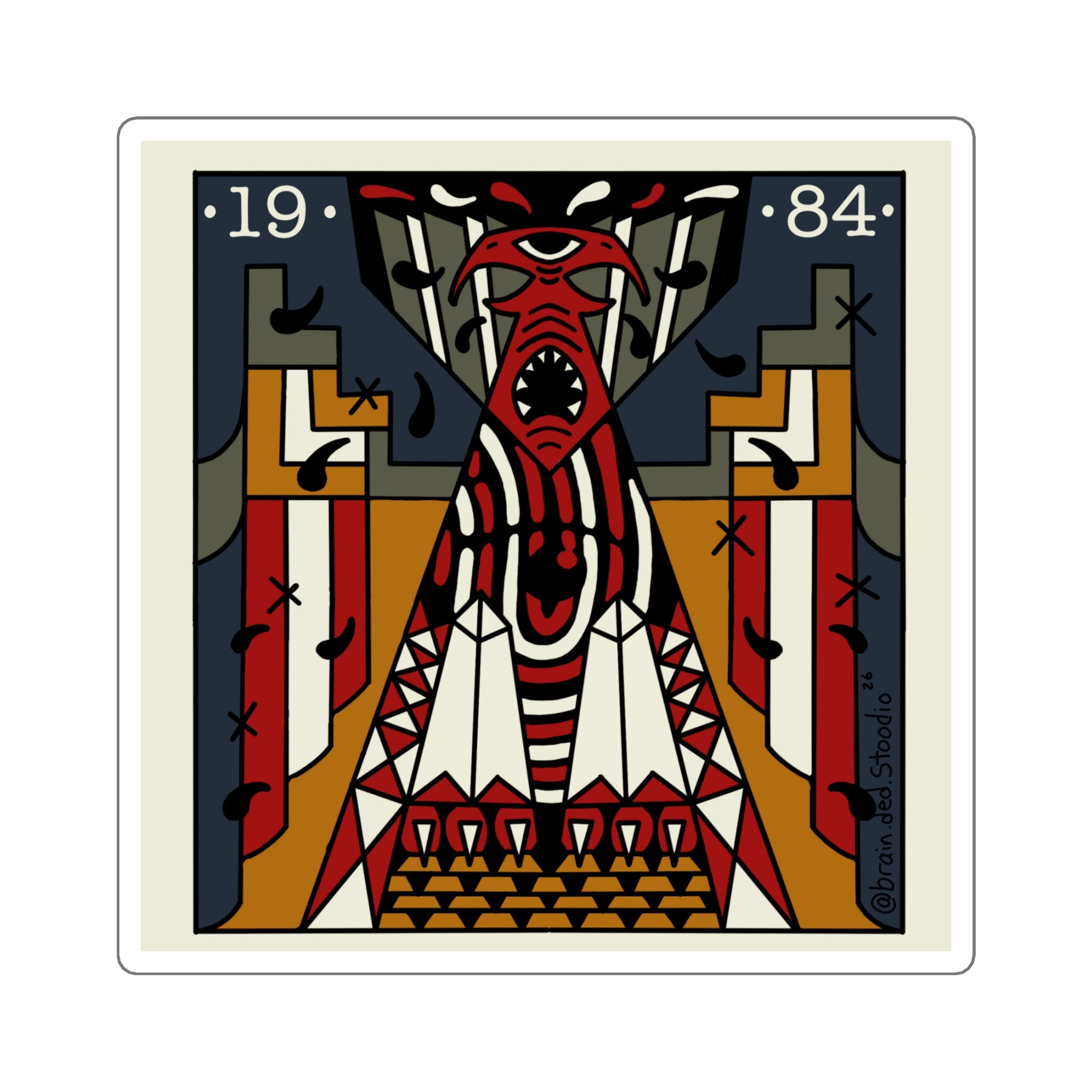 1984 Sticker - Colored Version