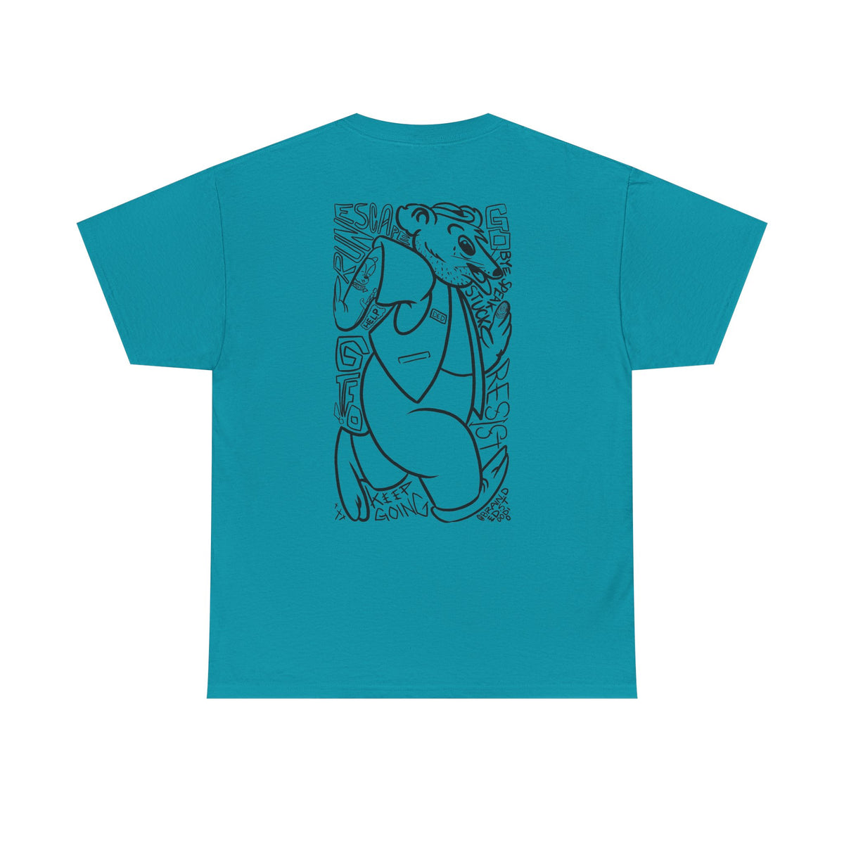 "RUN" - Graphic Tee (Back Print w/ F.T.W.) (Gildan 5K)