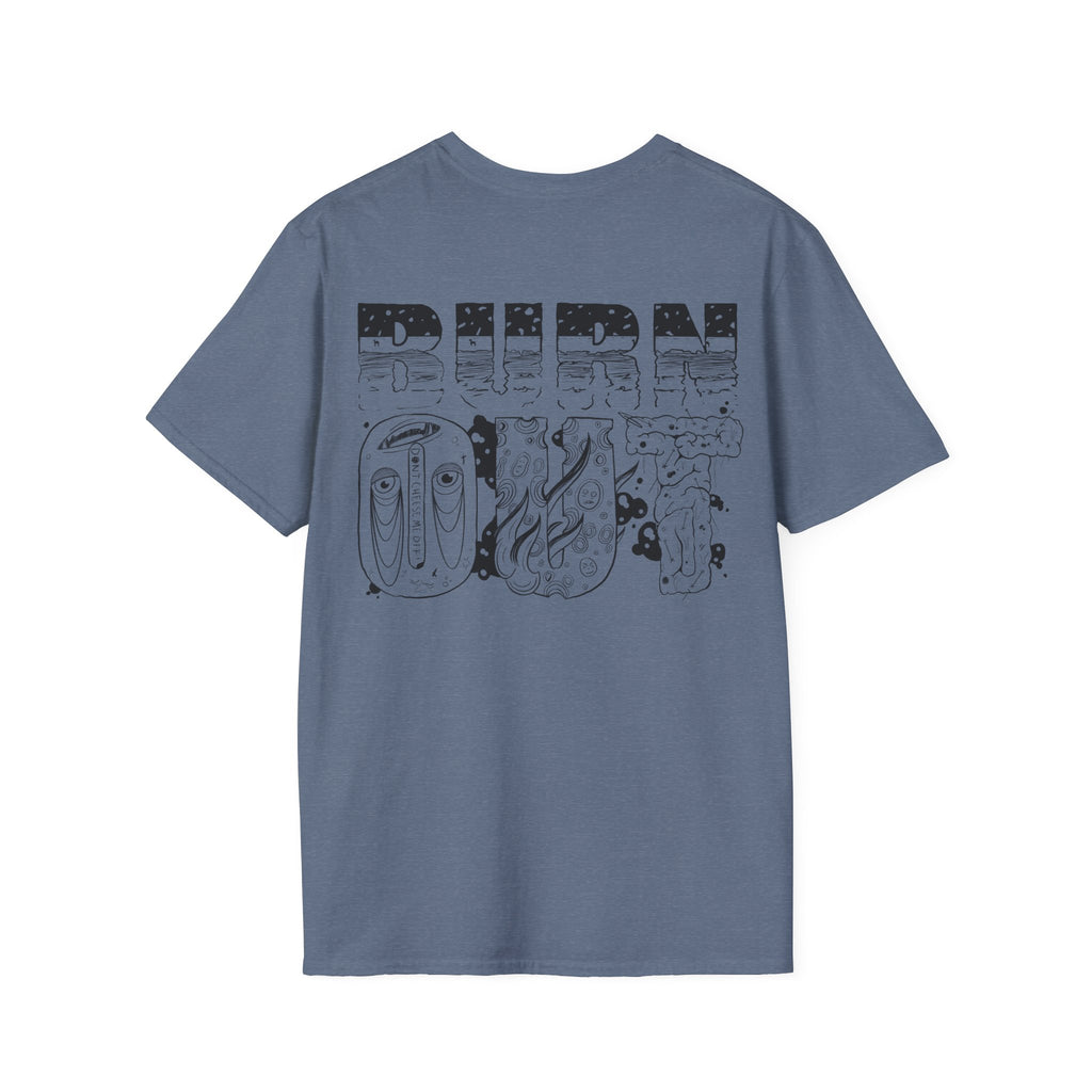 Burn Out Graphic T-Shirt — 'Burn Out' Back Design