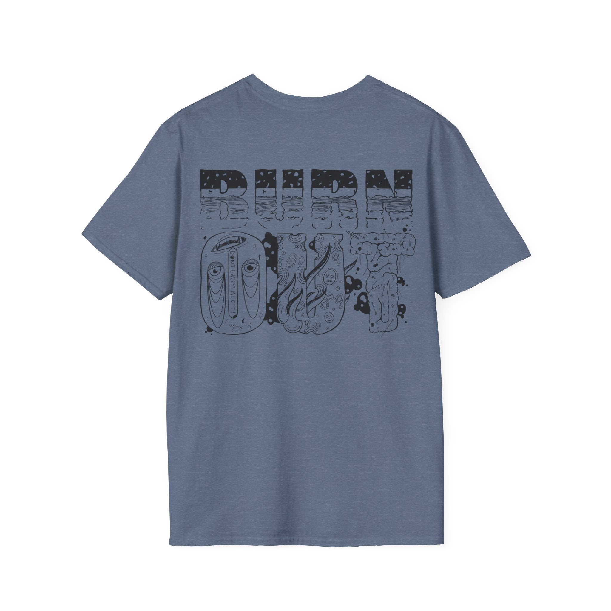 Burn Out Graphic T-Shirt — 'Burn Out' Back Design