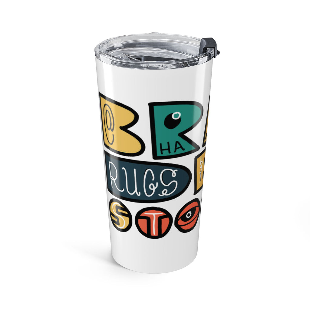 20oz Illustrated Travel Tumbler — brain.ded.stoodio Logo