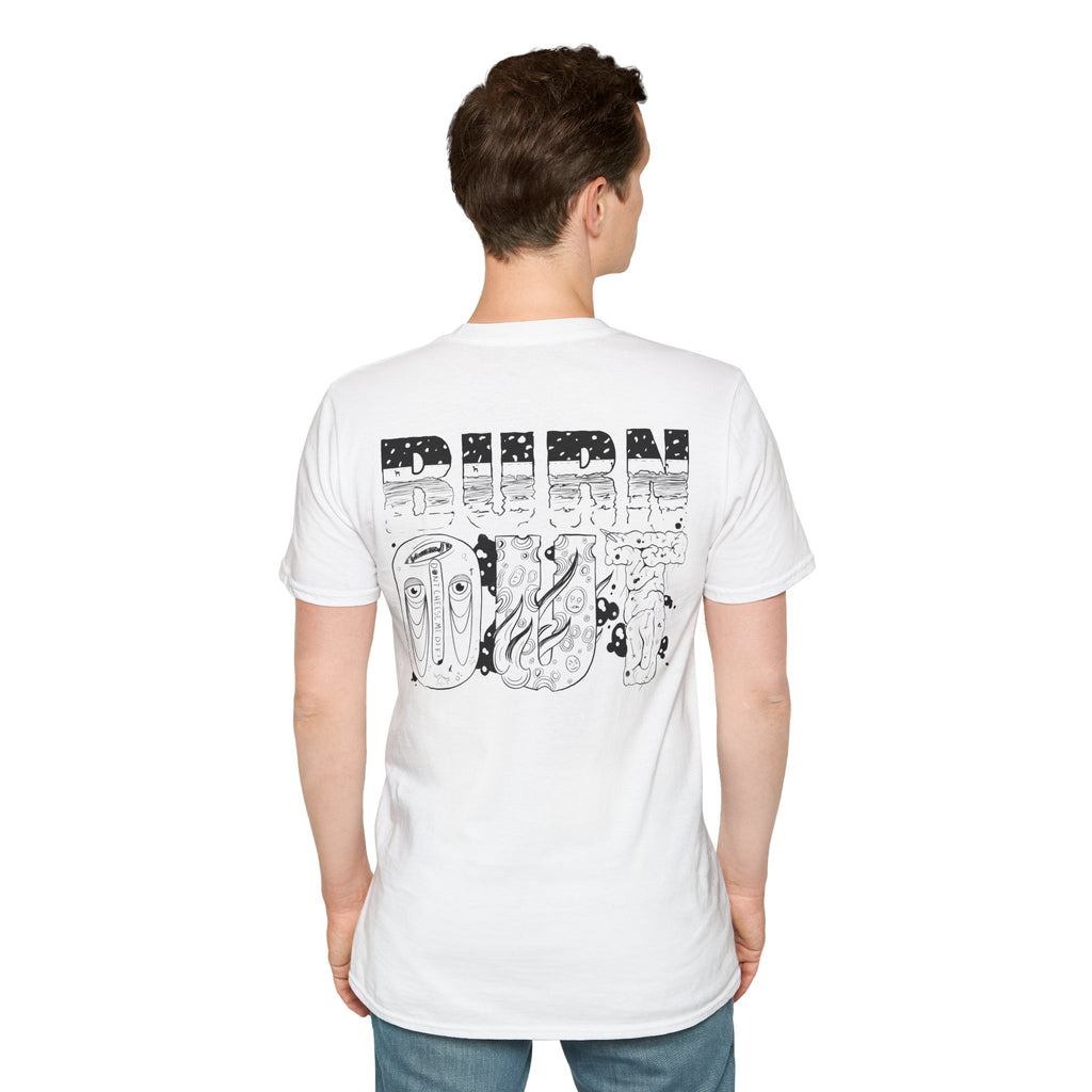 Burn Out Graphic T-Shirt — 'Burn Out' Back Design