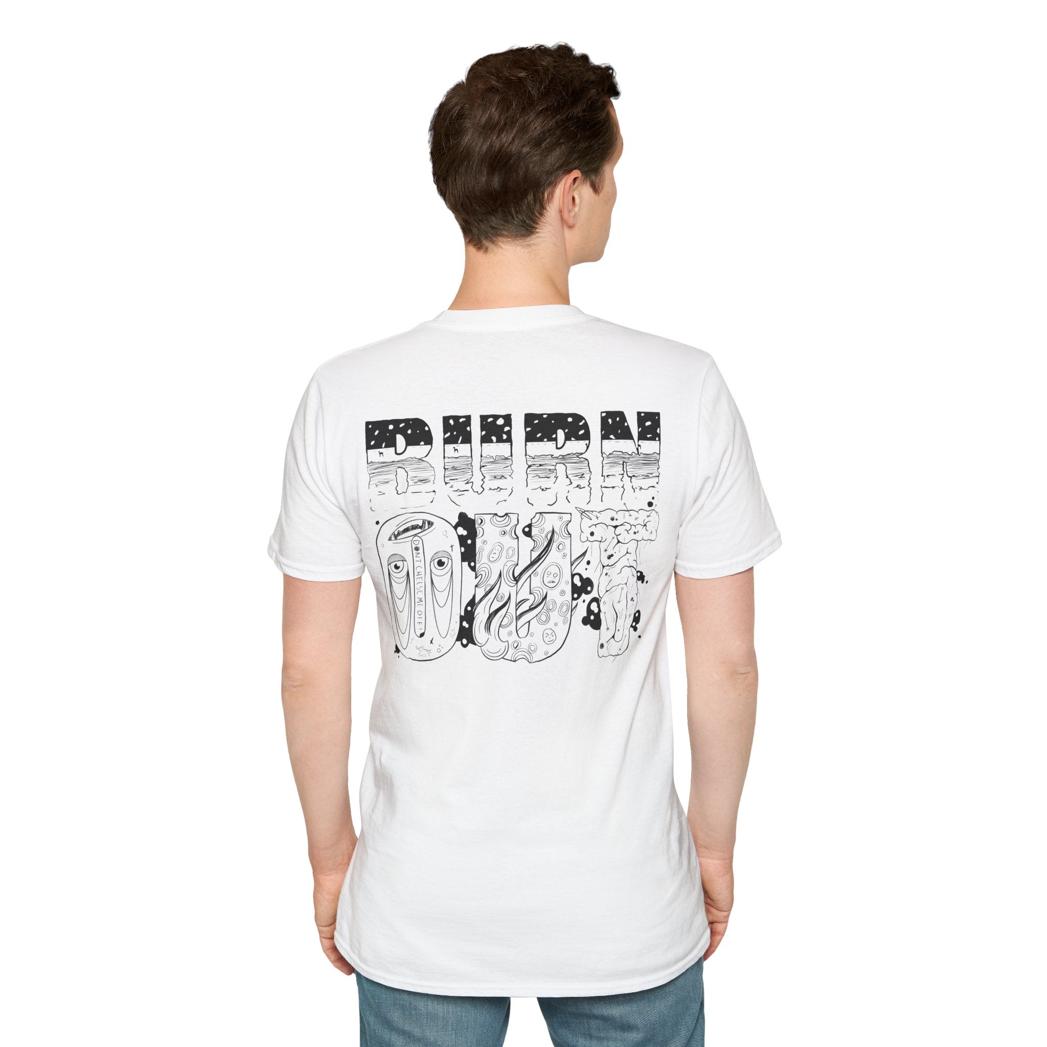 Burn Out Graphic T-Shirt — 'Burn Out' Back Design