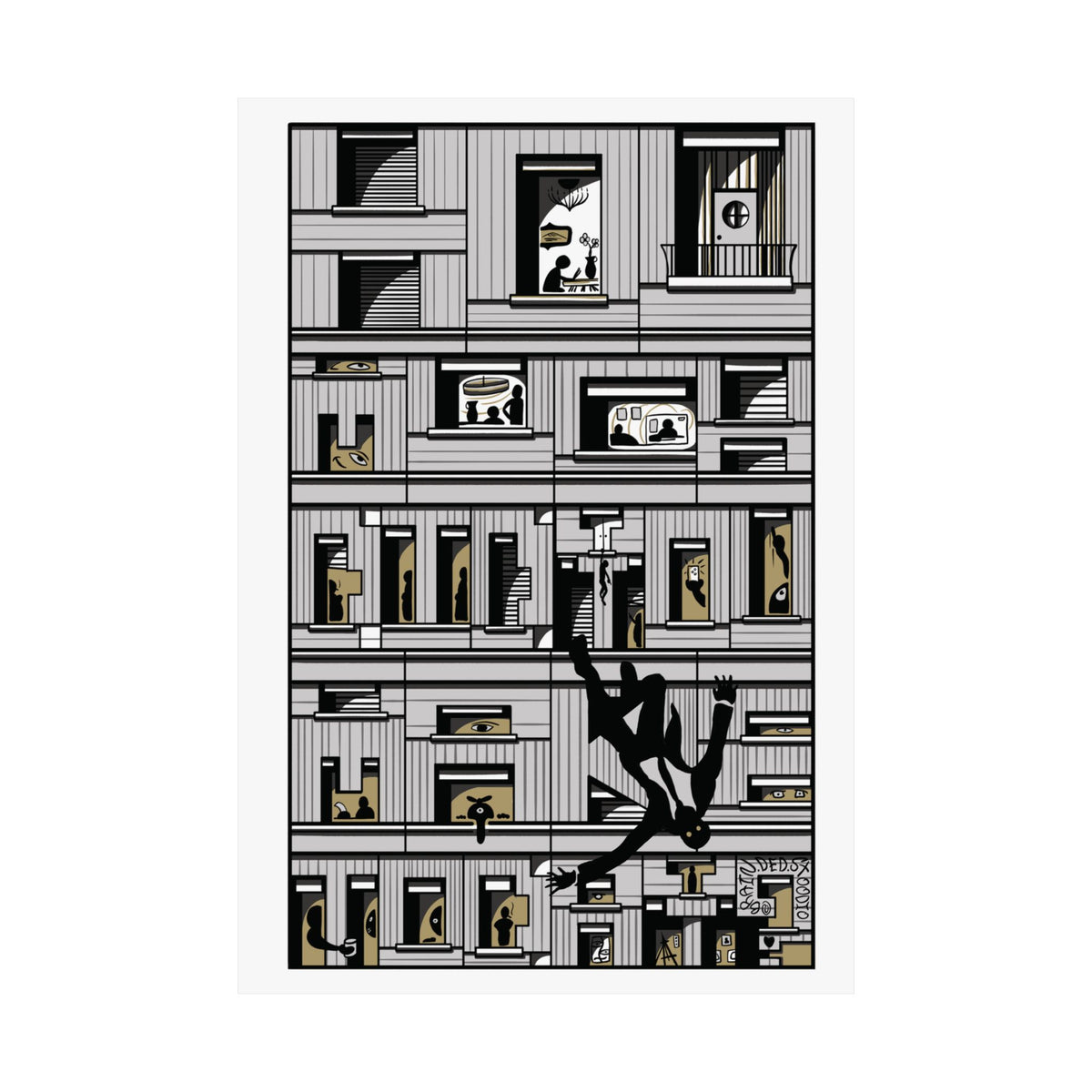 "How Much Did You Make Today?" - Matte Poster (White Gold)