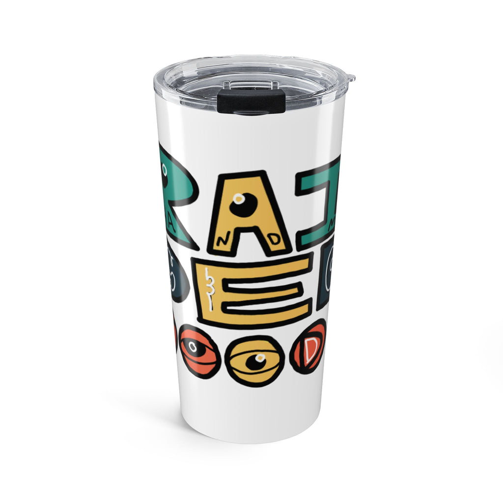 20oz Illustrated Travel Tumbler — brain.ded.stoodio Logo