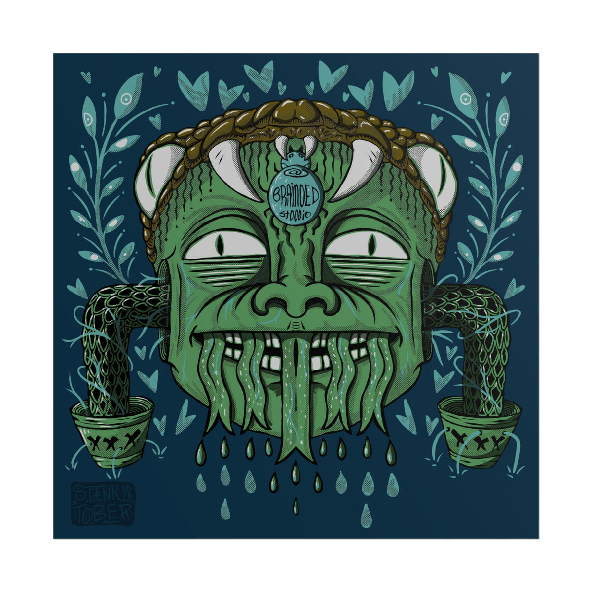 "SNAKE KID" - Rolled Poster Print (Square) (Matte/Glossy/Satin)