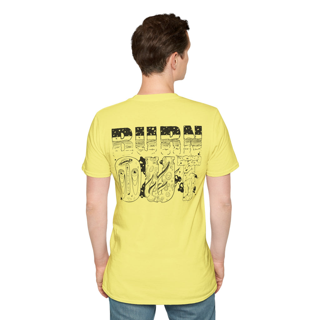 Burn Out Graphic T-Shirt — 'Burn Out' Back Design