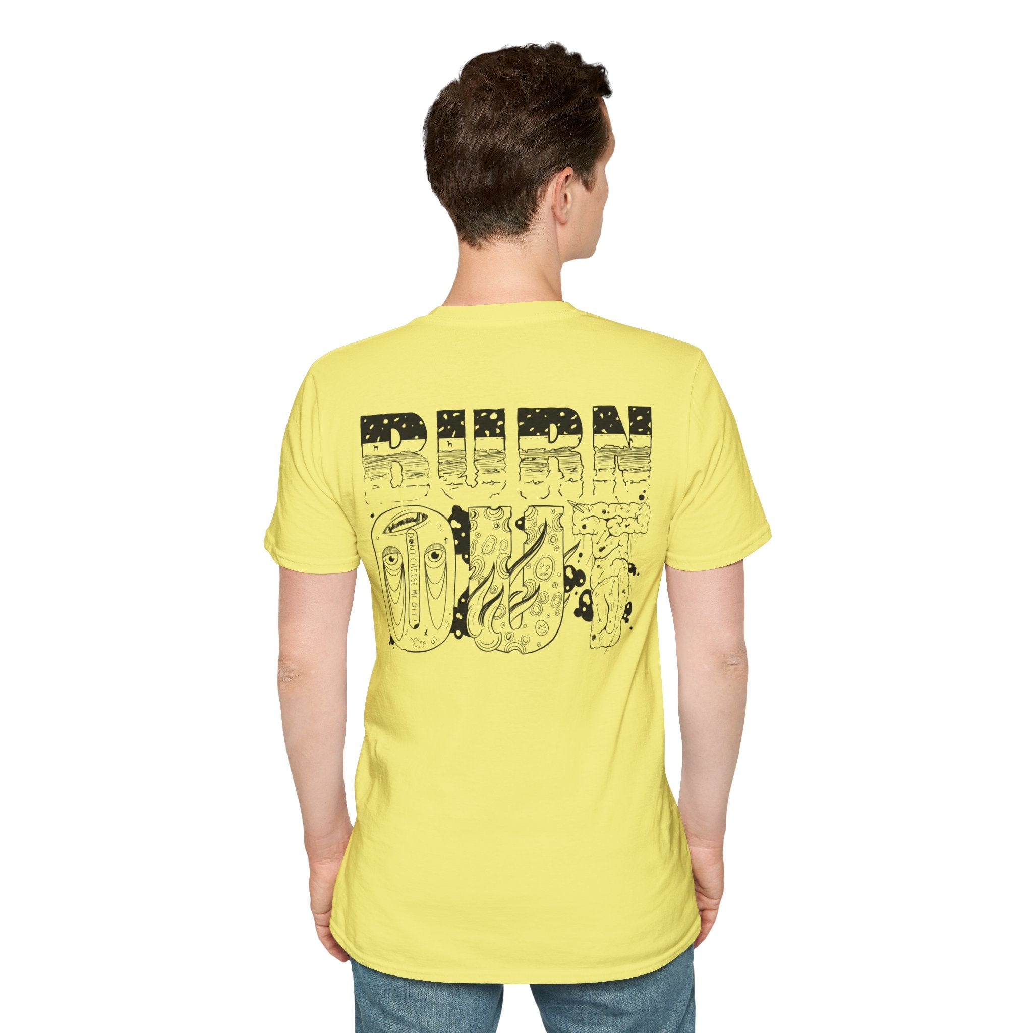Burn Out Graphic T-Shirt — 'Burn Out' Back Design