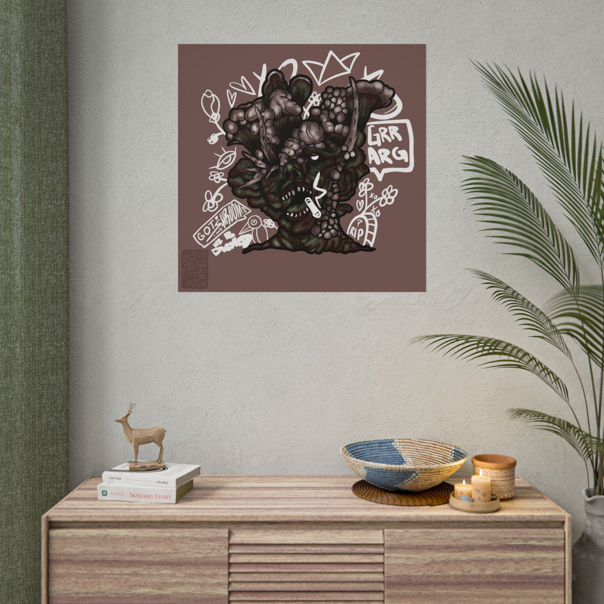 "DOOM SHROOM" - Rolled Poster Print (Square) (Matte/Glossy/Satin)