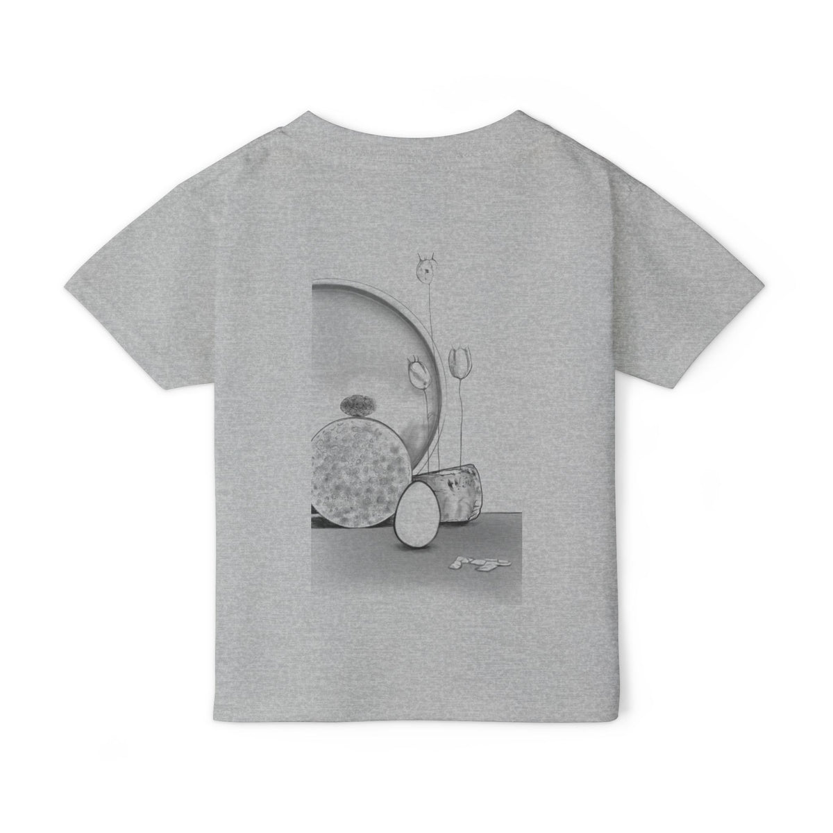 Toddler T-Shirt — Minimalist Black & White Still Life Print