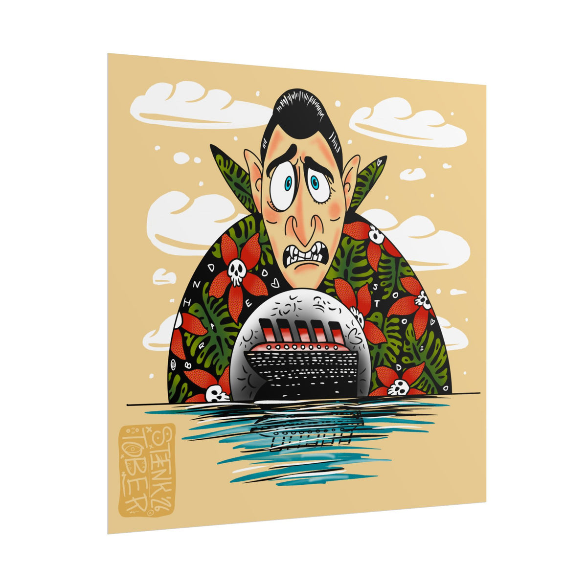 "Dracula" - Rolled Poster Print (Square) (Matte/Glossy/Satin)