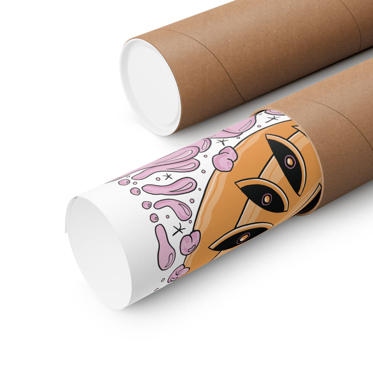 Psychedelic Pumpkin Poster — Matte Vertical Art Print