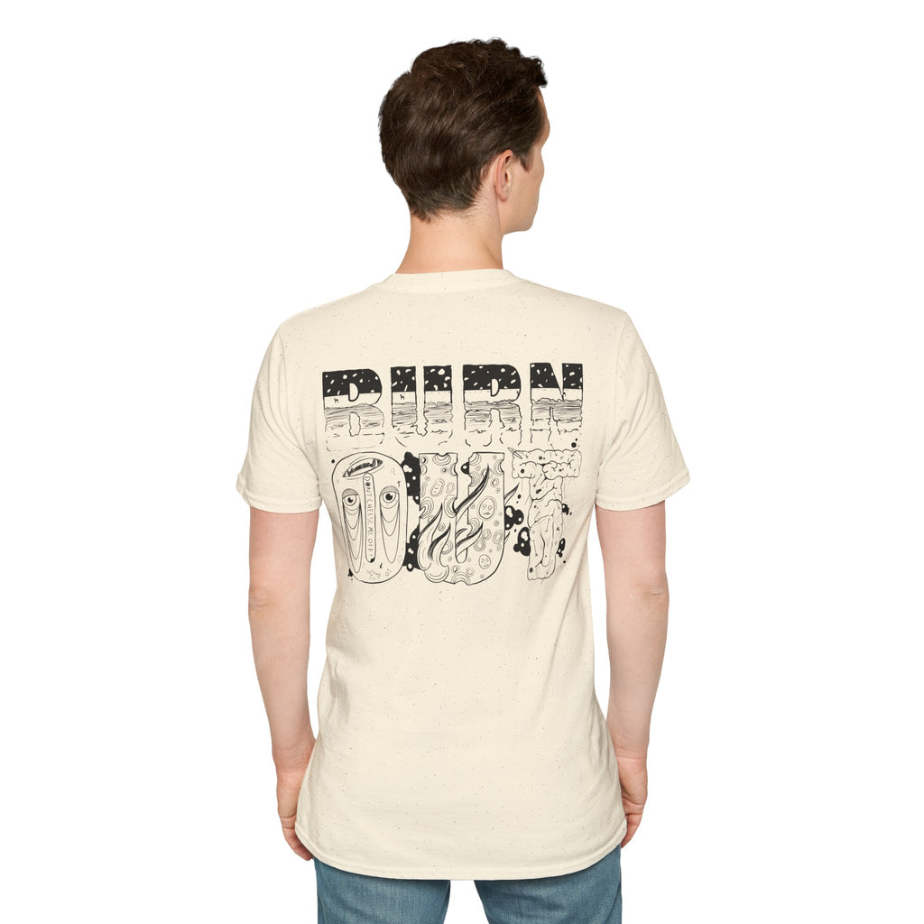 Burn Out Graphic T-Shirt — 'Burn Out' Back Design