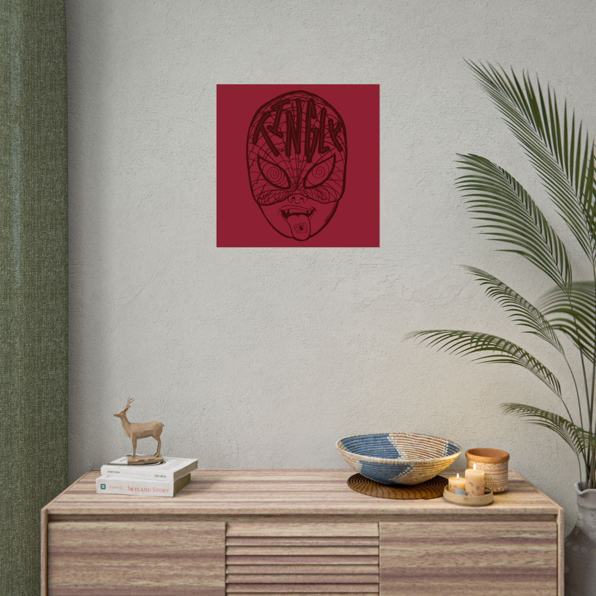 "TINGLY" - Rolled Poster Print (Square) (Matte/Glossy/Satin)