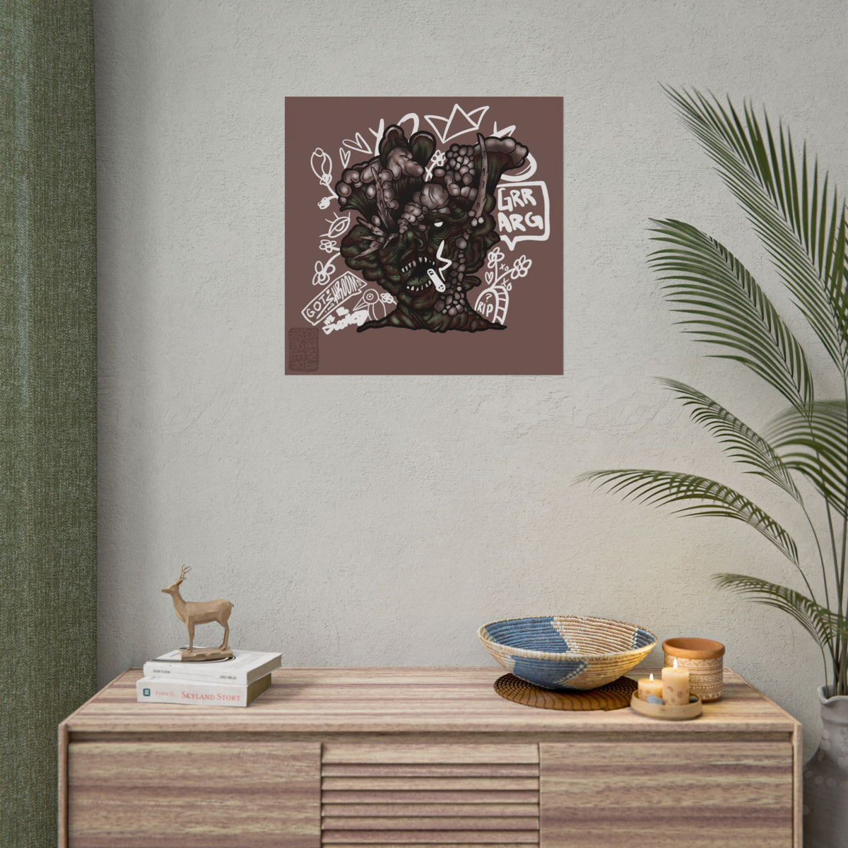 "DOOM SHROOM" - Rolled Poster Print (Square) (Matte/Glossy/Satin)