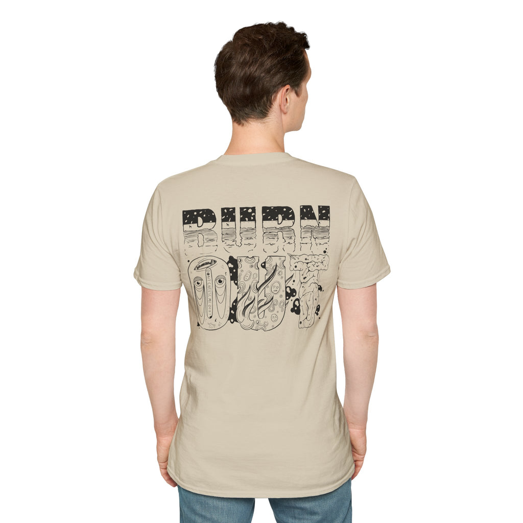 Burn Out Graphic T-Shirt — 'Burn Out' Back Design